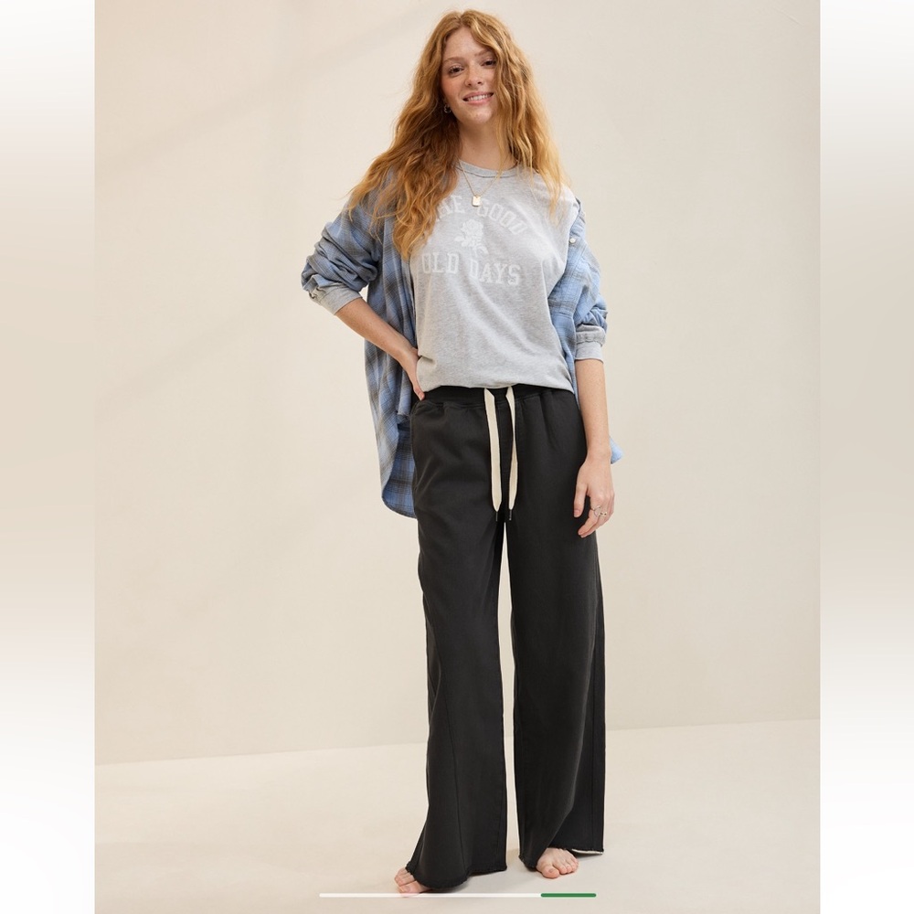 NWOT Aerie Soft Landing Trouser - Smoked Gray size Small - Picture 5 of 11